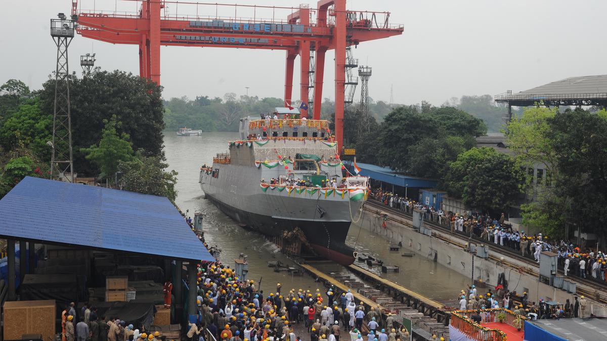 Anti submarine craft INS Androth launched The Hindu