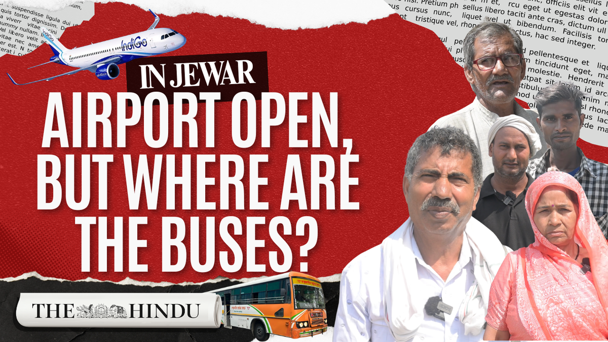 Watch: Crossing the line: How Jewar residents risk their lives to catch a bus