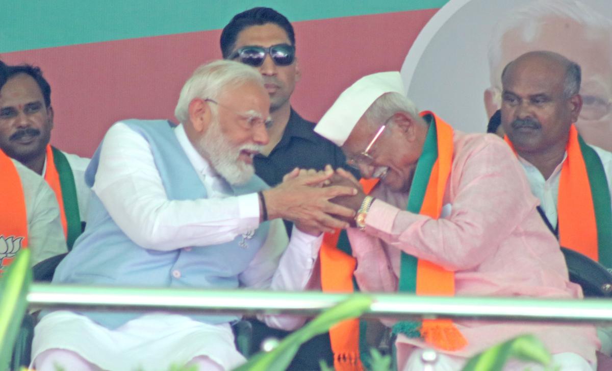 BJP candidate Ramesh Jigajinagi, who won from Vijayapura, was seen with Prime Minister Narendra Modi during the party's campaign.