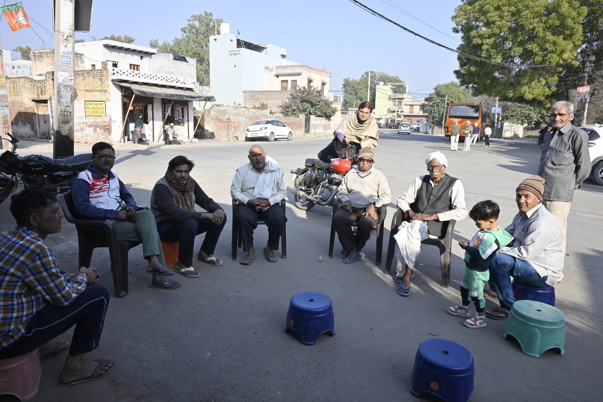 The men wish for better roads, a crematorium, and a community centre.