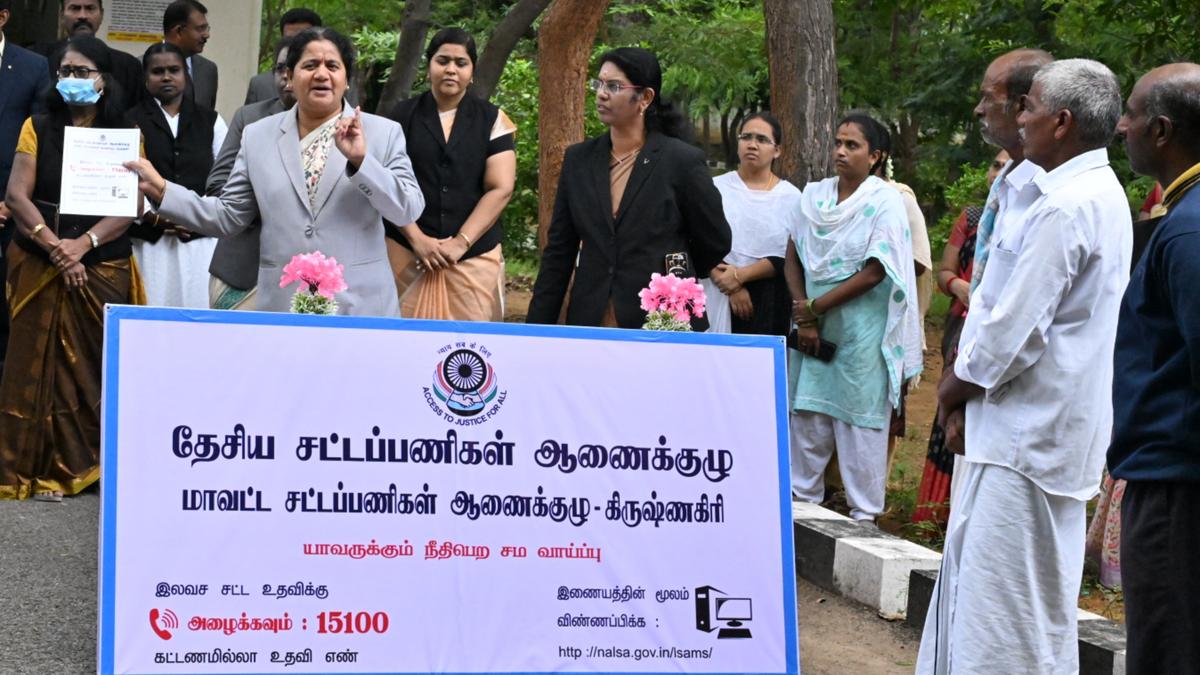 NALSA helpline unveiled in Krishnagiri