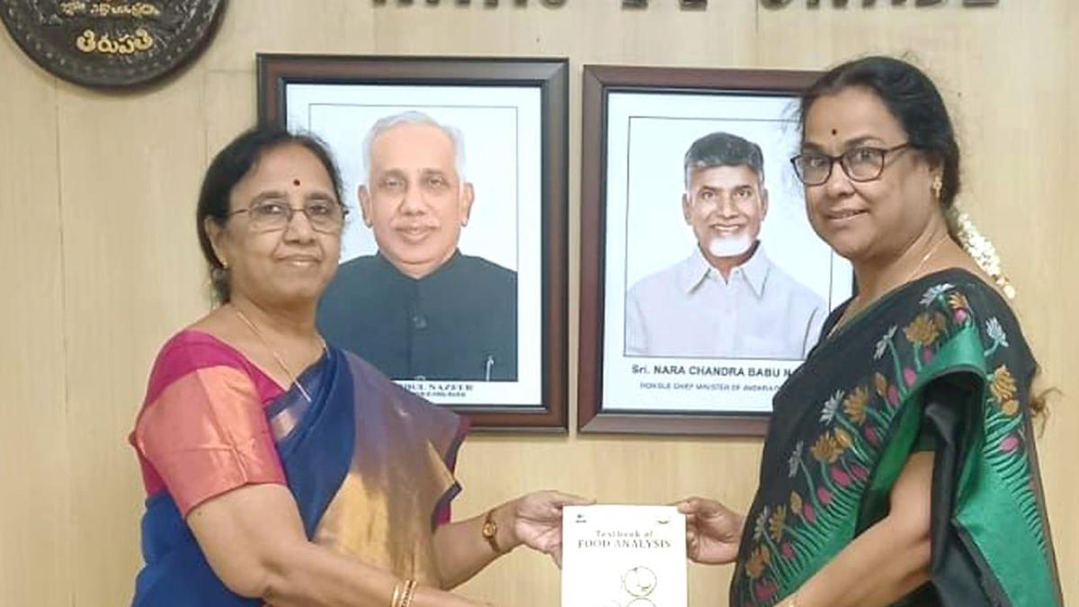 SPMVV Vice-Chancellor unveils book on food analysis