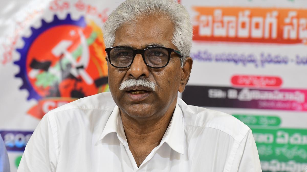 V. Srinivasa Rao writes to DGP seeking release of arrested CPIM workers in Anantapur district