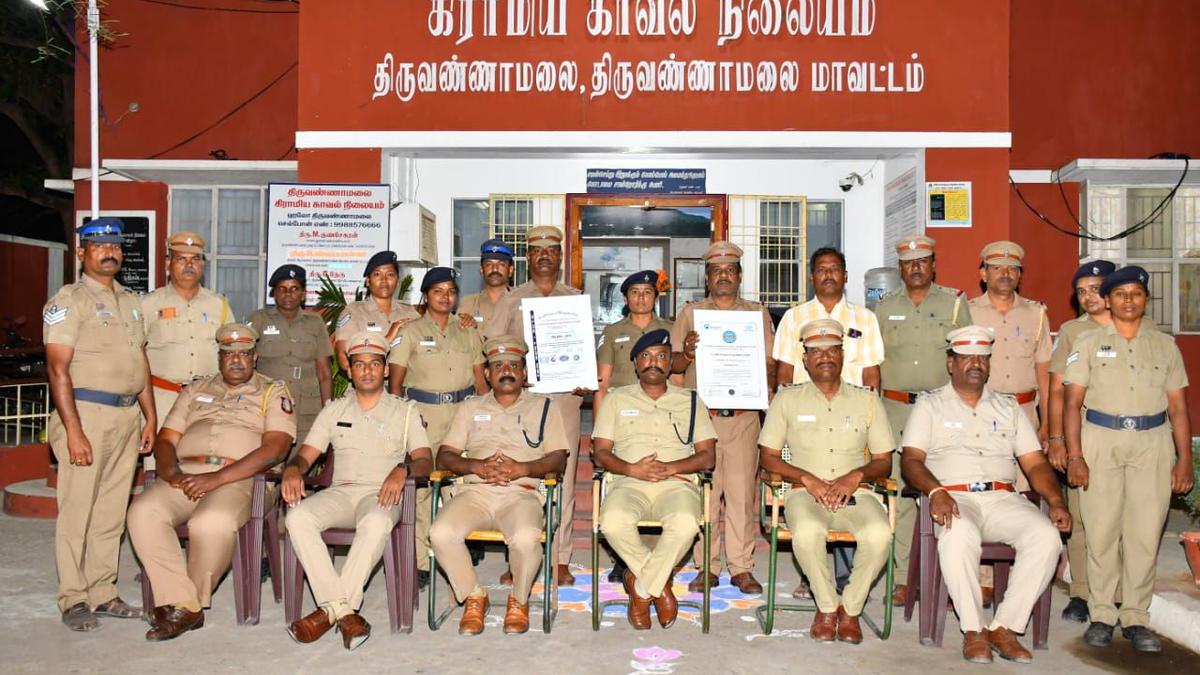 Four police stations in Tiruvannamalai get ISO certification for cleanliness, visitor-friendly measures