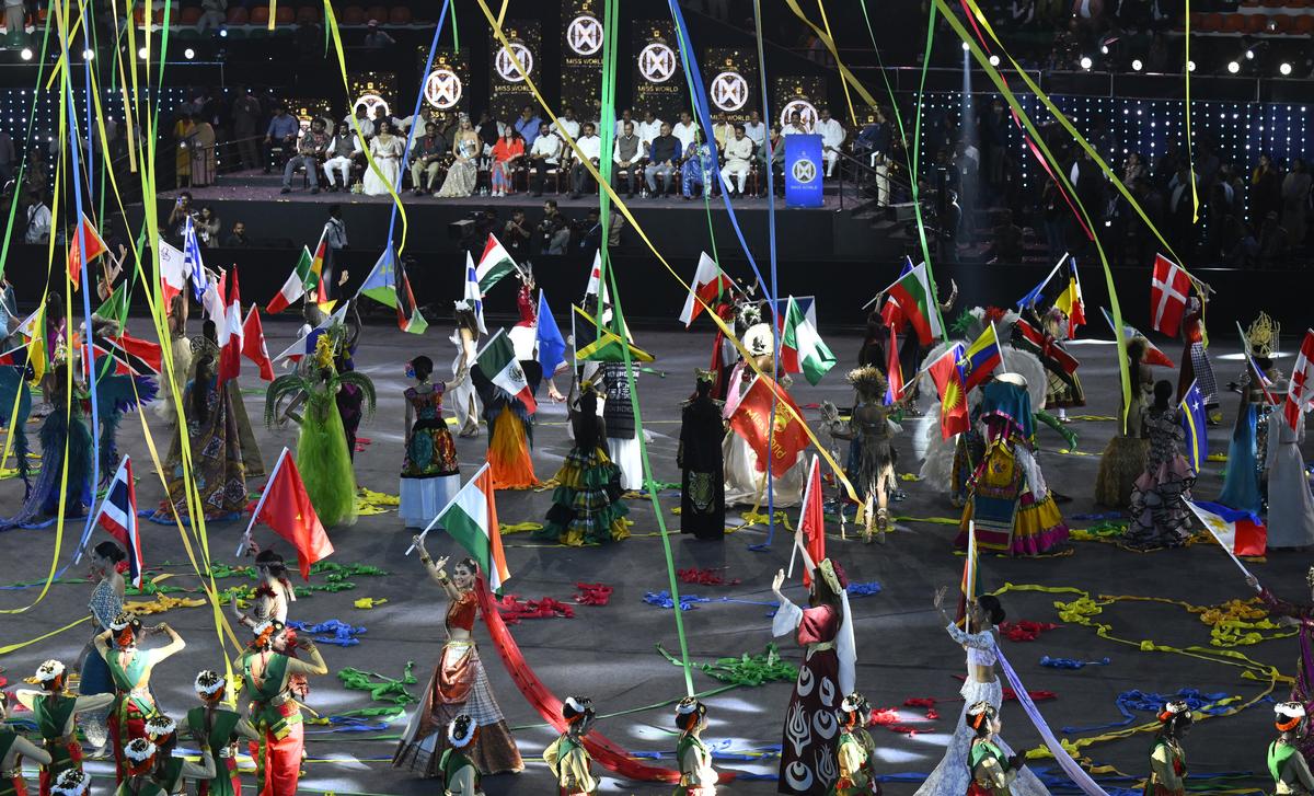 The flag parade of each Miss World contestant will be held on Saturday, May 10, 2025 at the Gachibowli Stadium in Hyderabad. The flag parade of each Miss World contestant will be held on Saturday, May 10, 2025 at the Gachibowli Stadium in Hyderabad.
