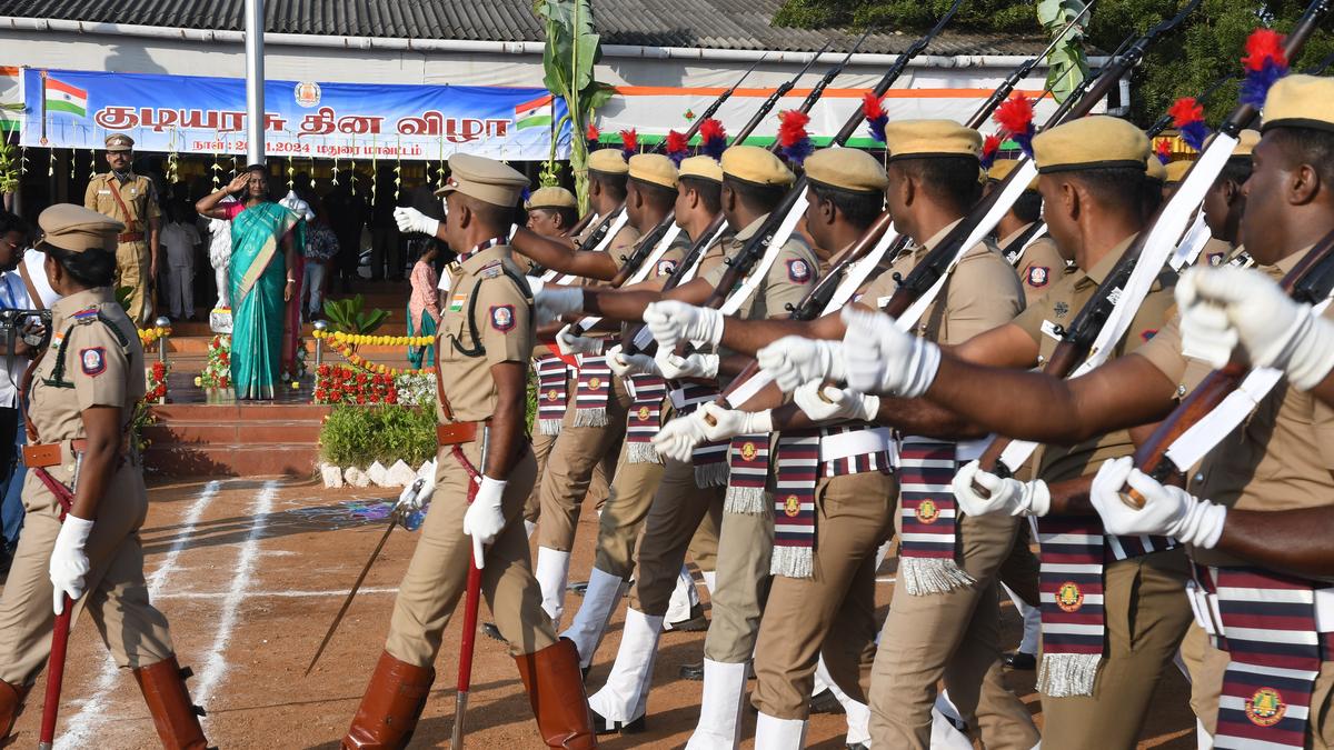 Honouring of freedom fighters and officials marks Republic day in Madurai
