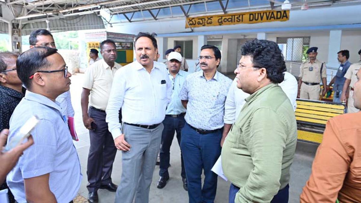East Coast Railway General Manager inspects development works in Visakhapatnam
