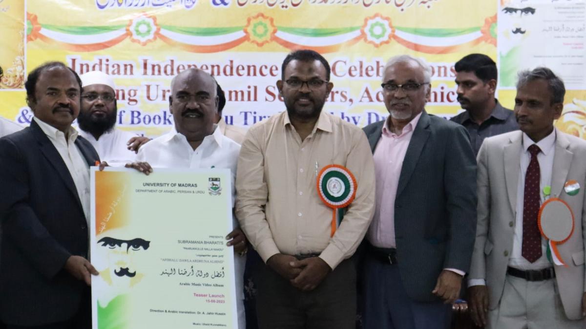 Subramania Bharathi’s patriotic song set to resonate in Arabic soon