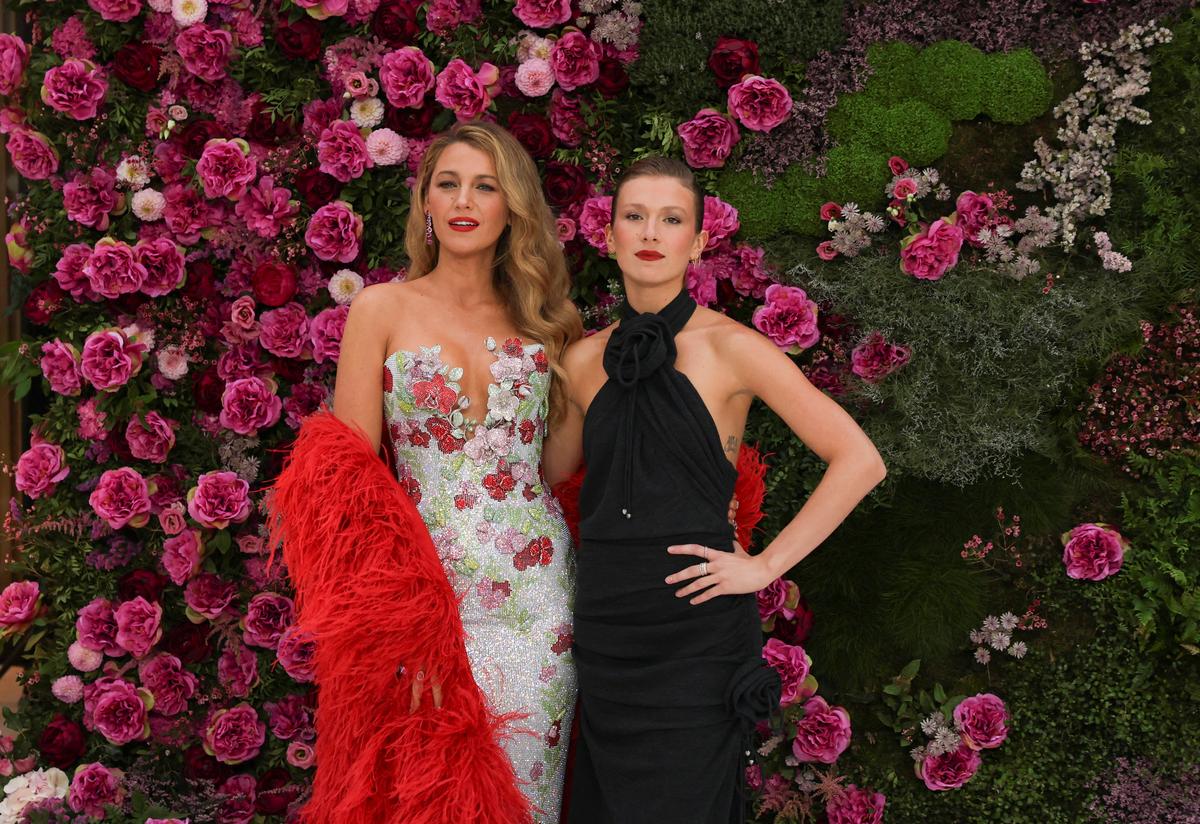 Blake Lively and Isabela Ferrer attend the UK Gala Screening of ‘It Ends With Us’ at the Odeon Luxe Leicester Square in London