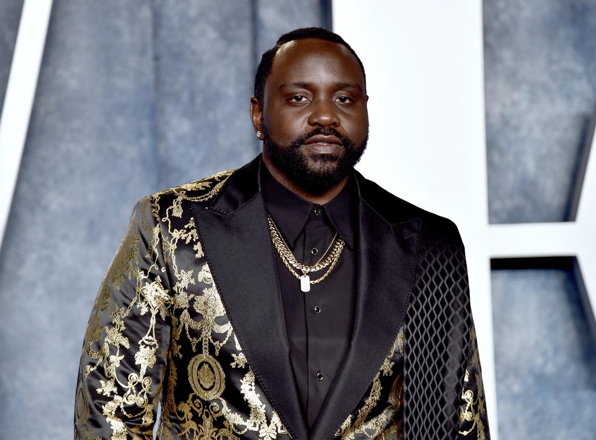 Brian Tyree Henry arrives at the Vanity Fair Oscar Party on Sunday, March 12, 2023 at the Wallis Annenberg Center for the Performing Arts in Beverly Hills, California.  (Photo by Ivan Agostini / InVision / AP)