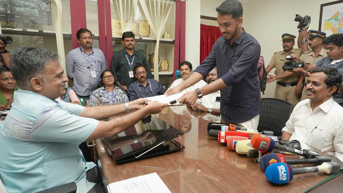 Puthupally bypoll: Jaick C. Thomas files his nomination as LDF candidate