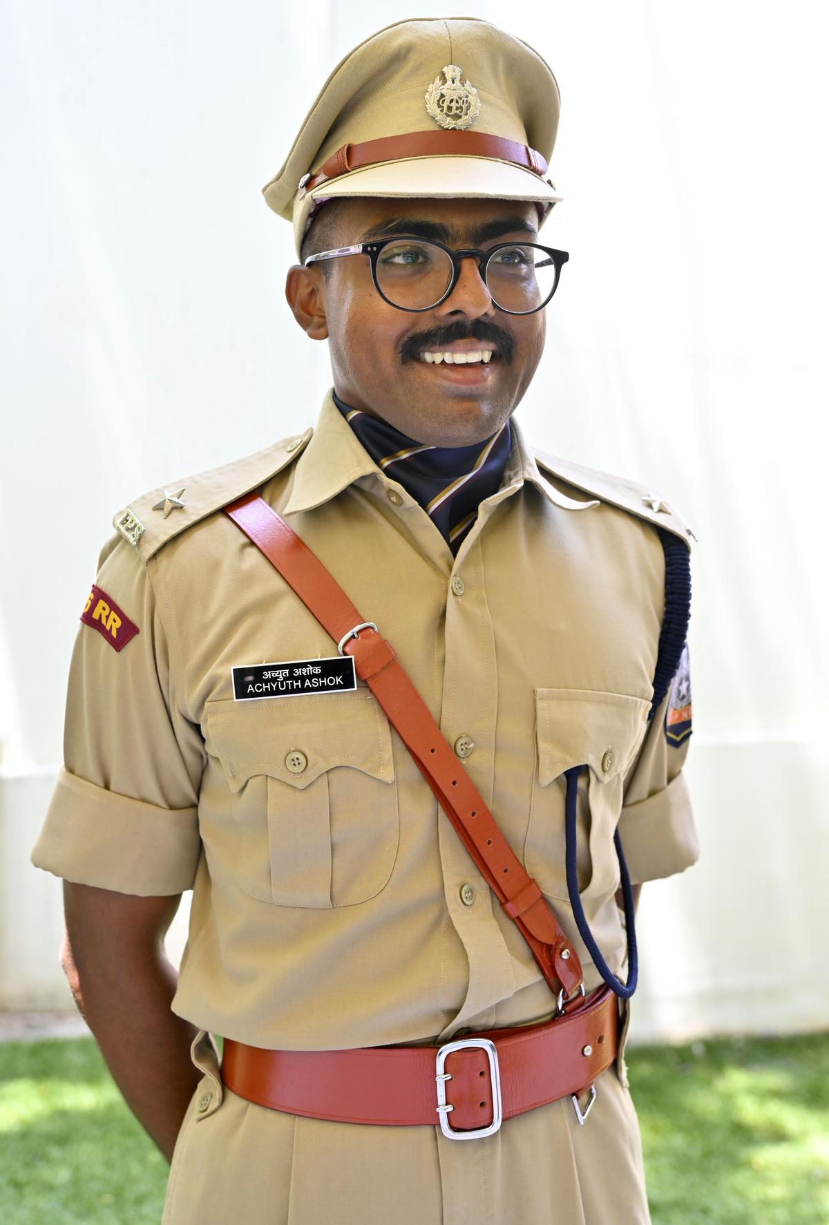 Achyuth Ashok from the Kerala cadre was the Parade Commander for the 76 RR Passing Out Parade of the IPS probationers at Sardar Vallabhbhai Patel National Police Academy (SVPNPA) in Hyderabad on Friday (September 20, 2024). File