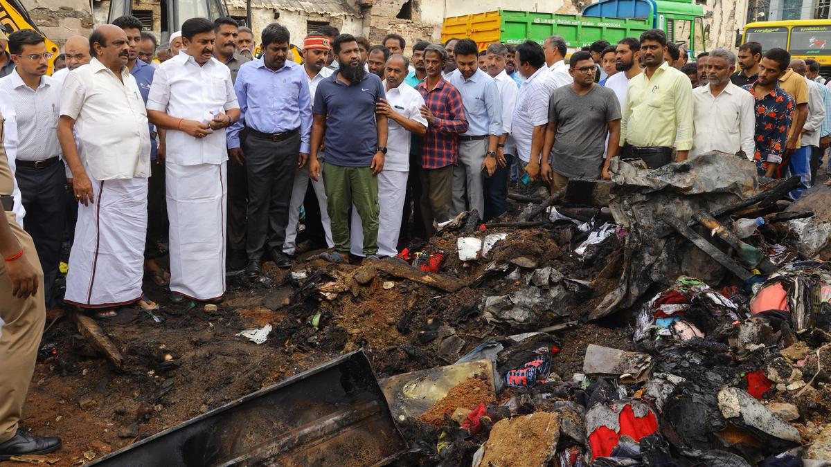 Property worth ₹3 crore gutted in Tiruppur fire, says Minister