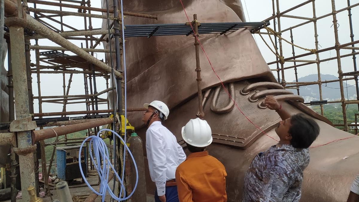 Expedite Ambedkar statue works, civic Commissioner tells officials