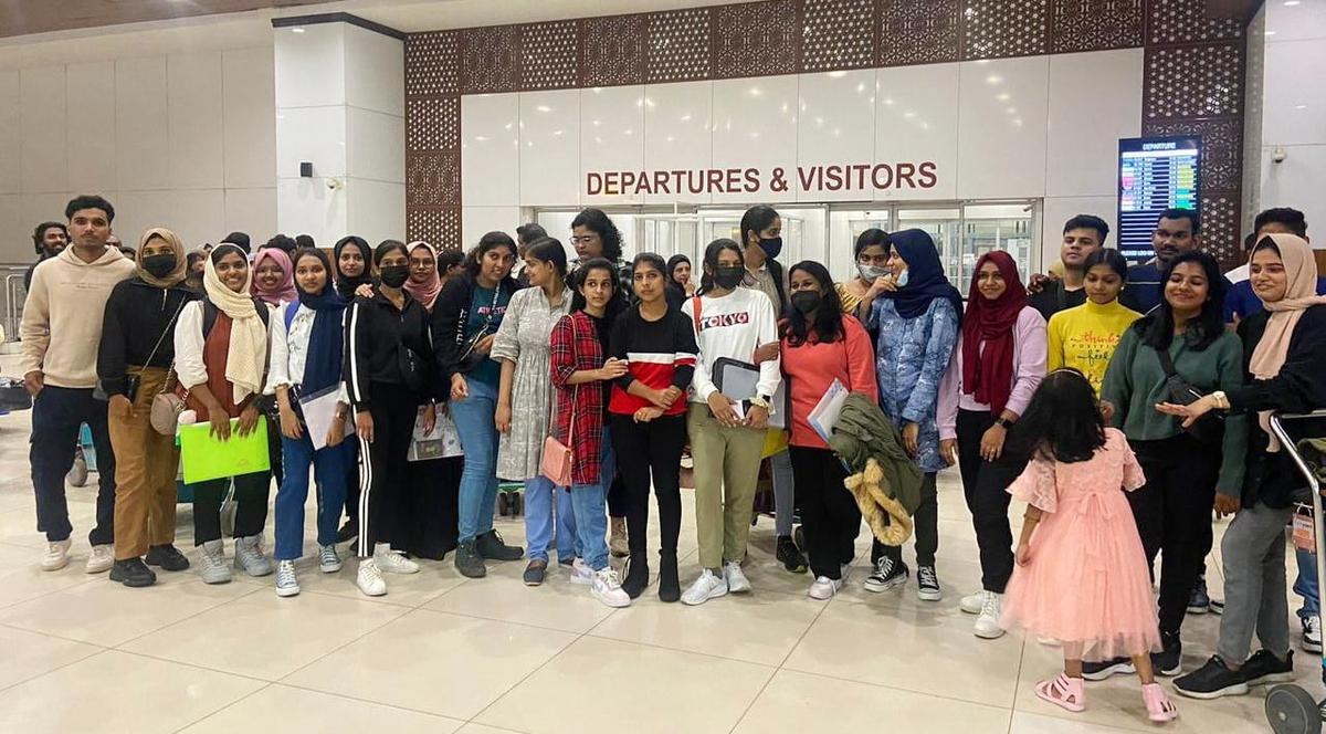 Ukraine-returned medical students from Kerala opt
to continue education in Central Asian universities