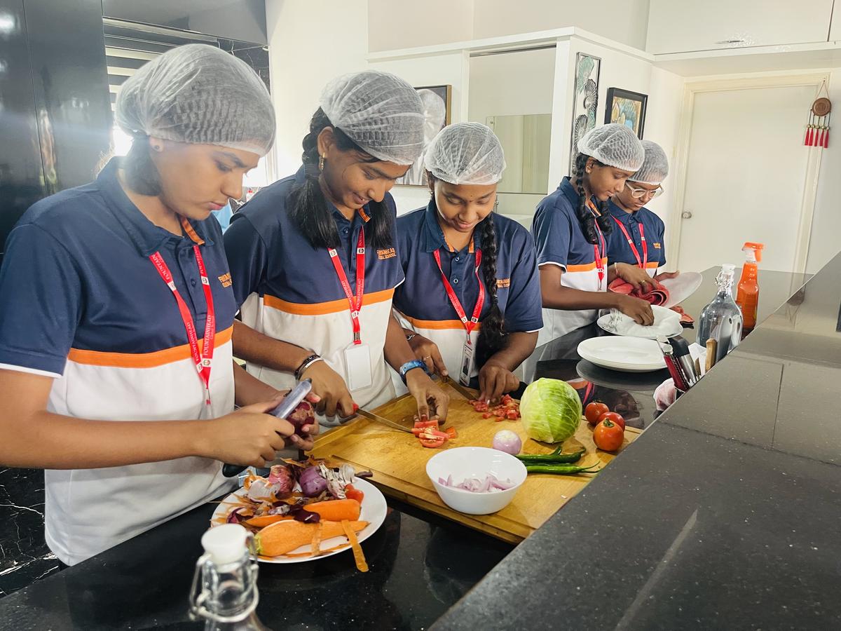 Students of Fountainhead, The Global School during a session