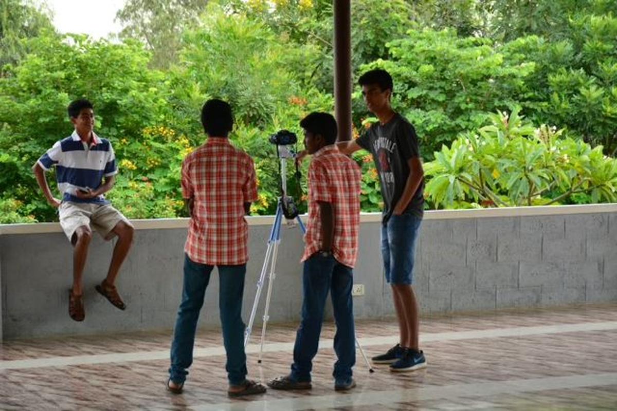 Rishi spent his holidays with the children of Snehagram 