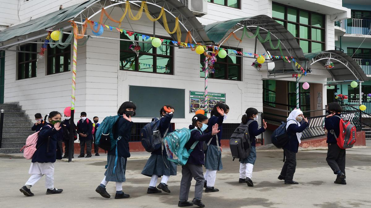 Schools in Kashmir wear a festive look on reopening day