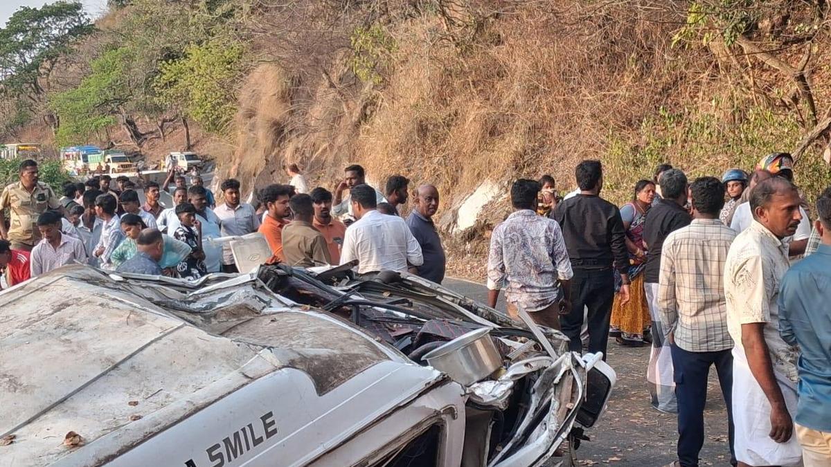 Nine teachers died as van plunges off Valparai cliff in T.N.