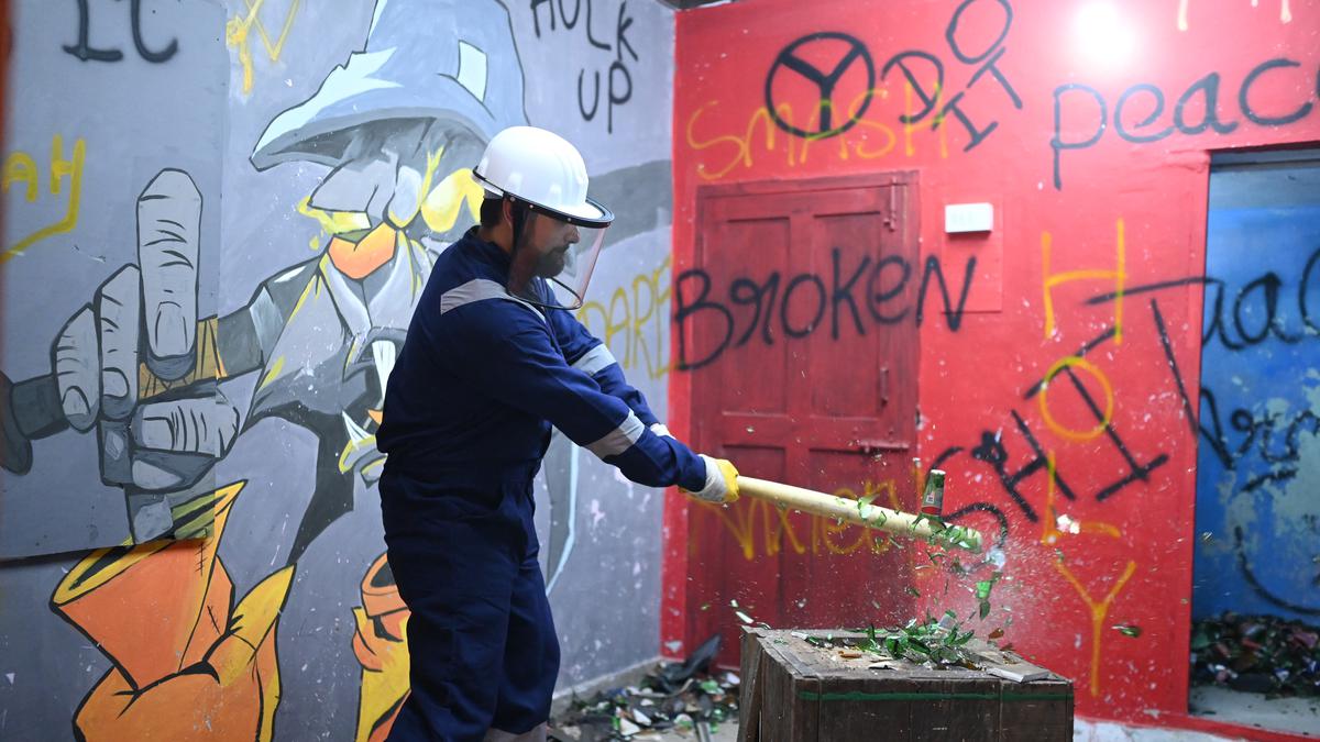 At Chennai’s first ever rage room, hurl bottles and break television sets with a sledgehammer