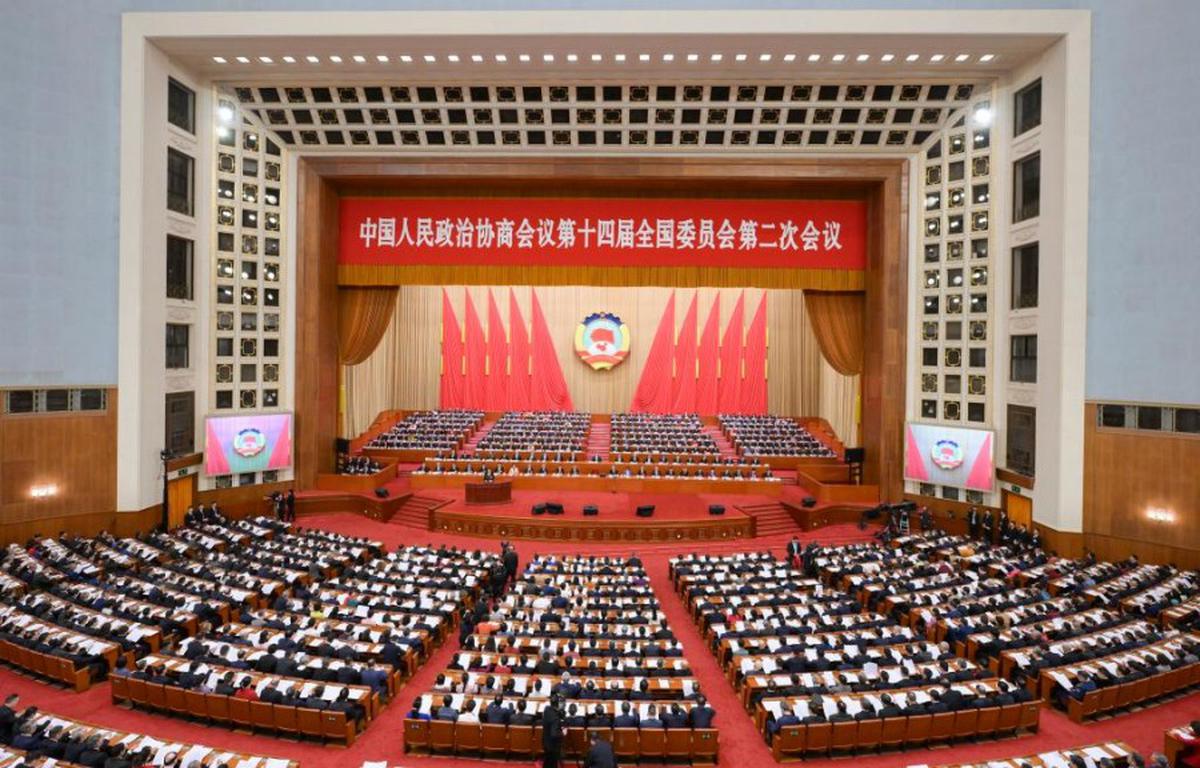 The closing meeting of the second session of the 14th National Committee of the Chinese People’s Political Consultative Conference (CPPCC) is held at the Great Hall of the People in Beijing, capital of China, March 10, 2024