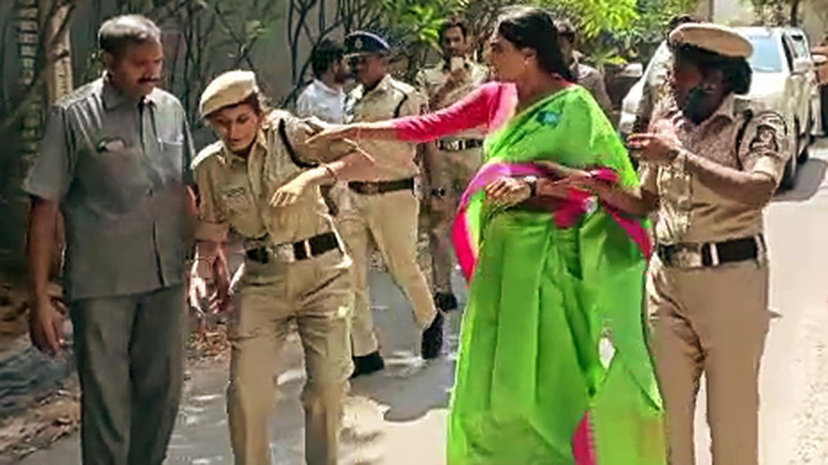 Sharmila booked for assault on police officers 