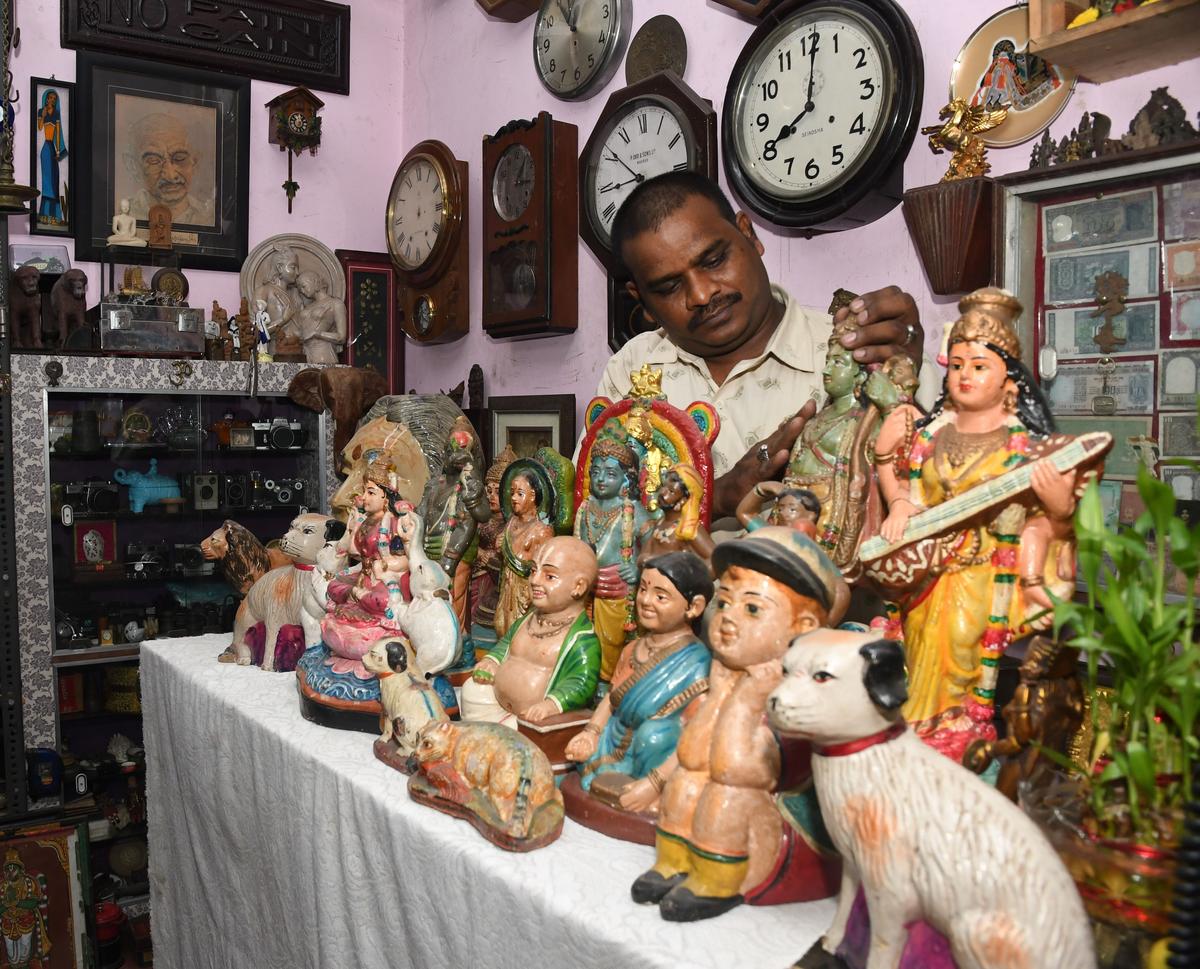 Vintage dolls for sale at Chennai’s Mooremarket Complex. 
