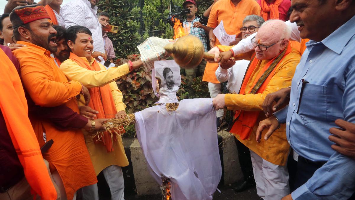 BJP, Congress cadres clash in Bhubaneswar over Rahul Gandhi’s ‘Hindu’ remark in Lok Sabha