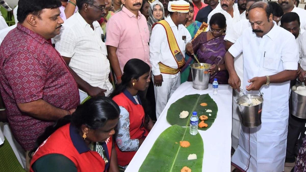 Minister launches breakfast scheme for sanitation workers in Sivaganga