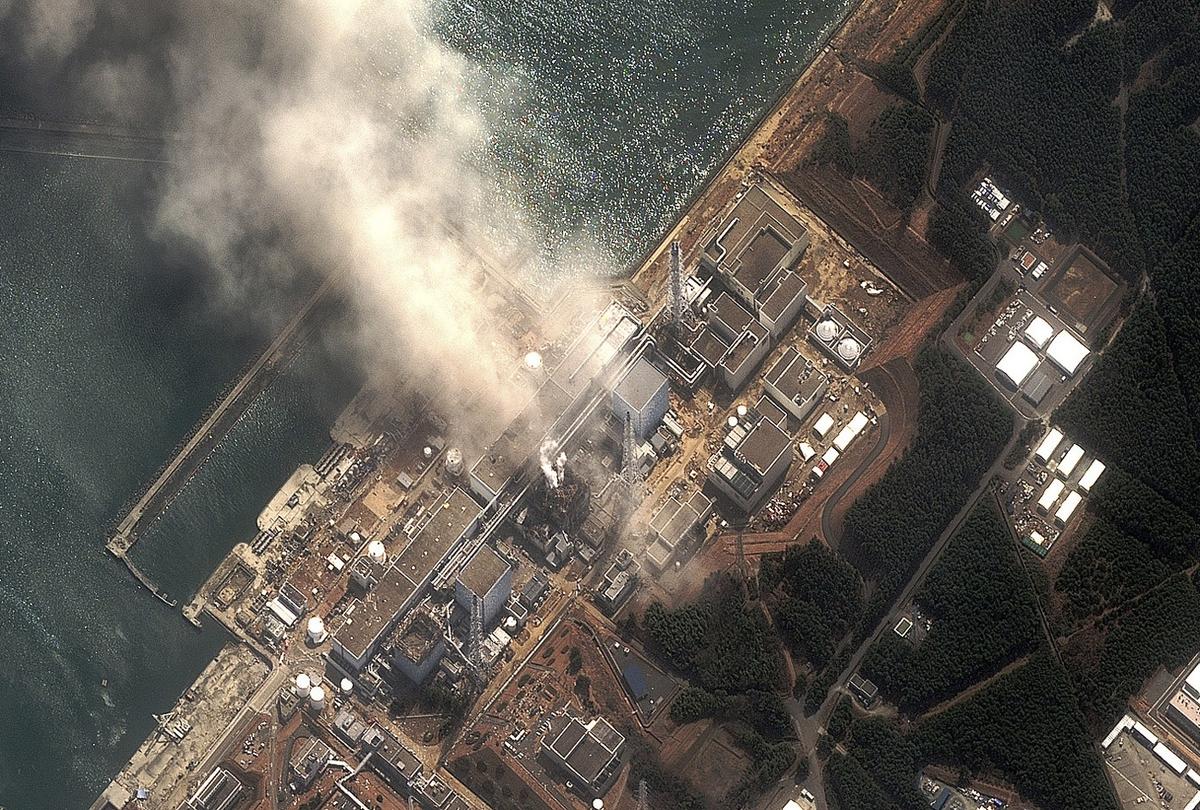 no. Reactor No. 3 at the Fukushima Daiichi nuclear power plant burns after an explosion following an earthquake and tsunami in this satellite image taken on March 14, 2011.