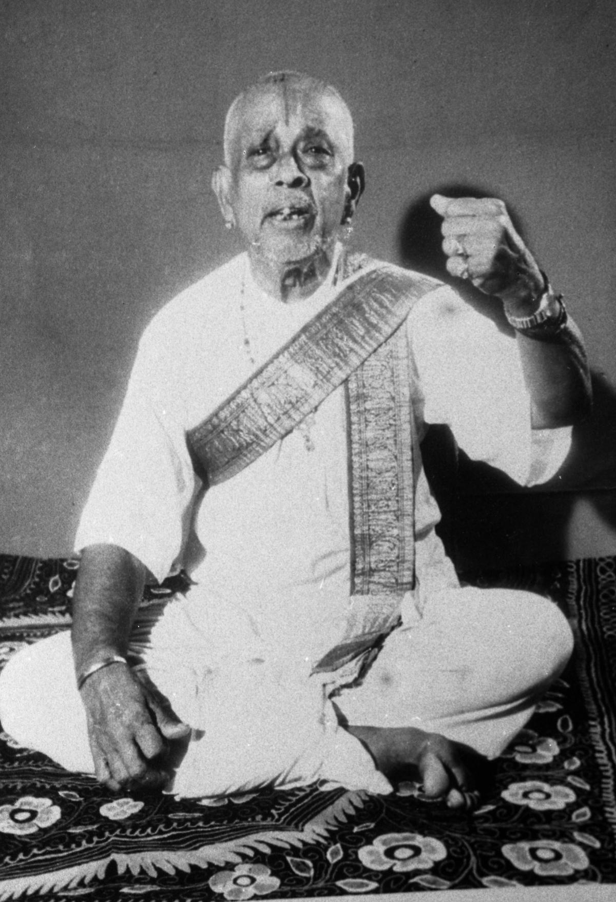 Ariyakudi Ramanuja Iyengar, who gave a structure to the Carnatic repertoire