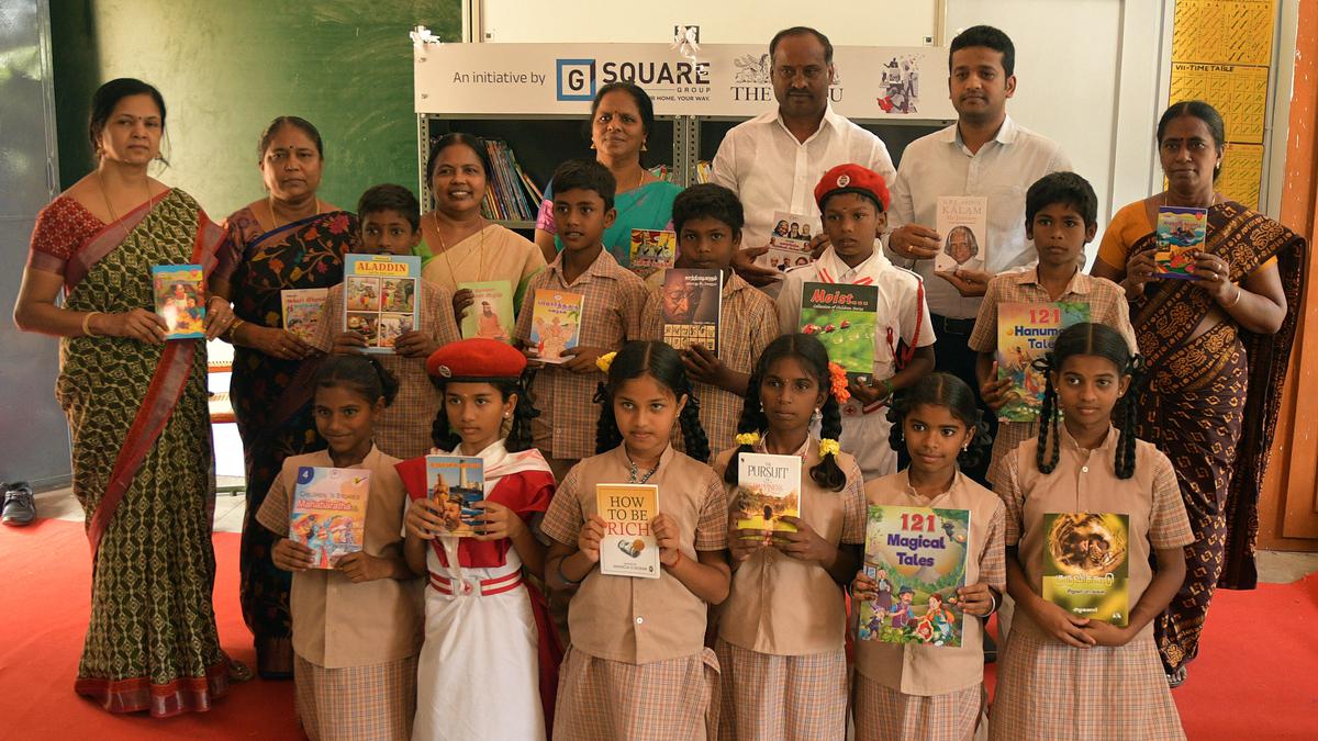 Book donation initiative brings joy of reading to government school at Navalur Kuttapattu