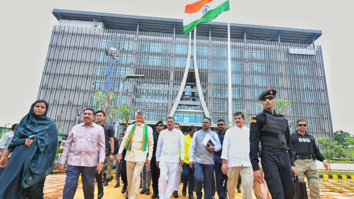 Chandrababu Naidu inaugurates APCRDA headquarters, promises justice for capital farmers