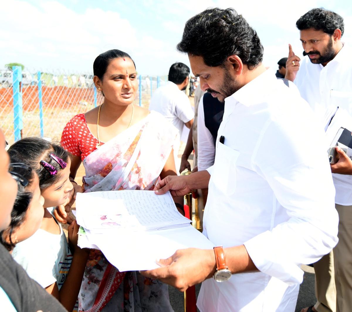 Jagan promises free medical treatment to ailing farmer and two children of a tailor