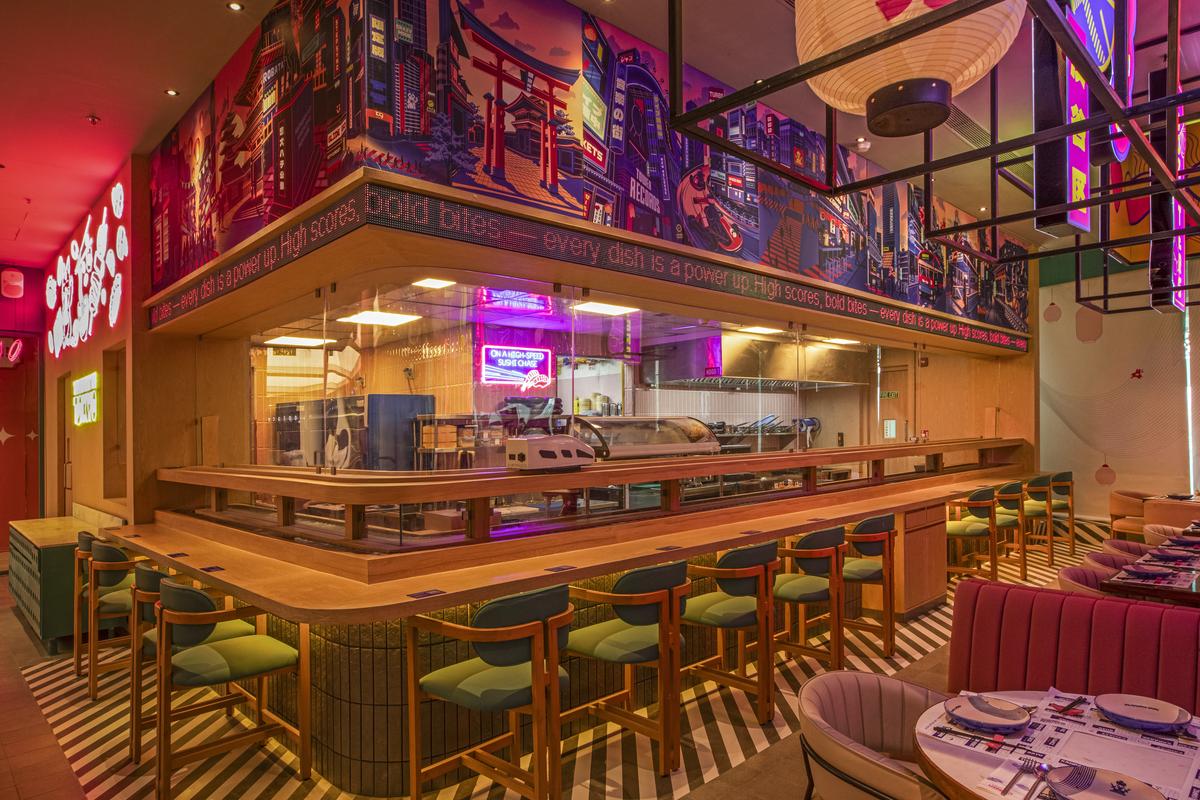 Inside the cafe