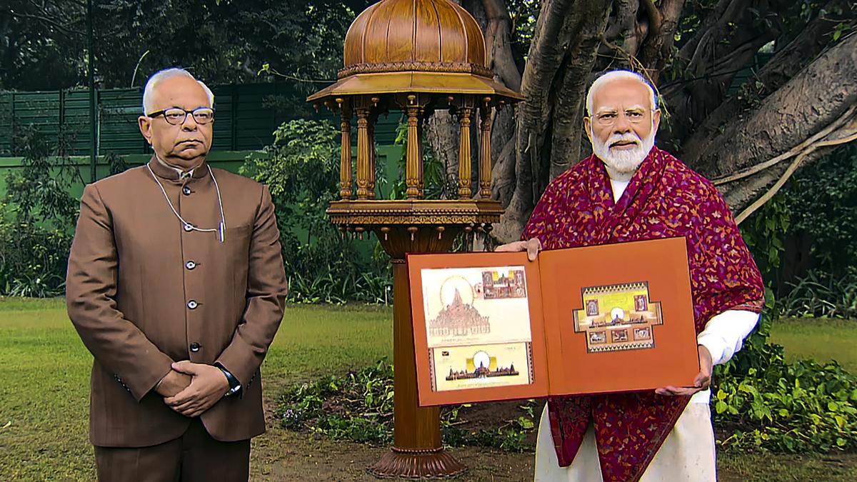 PM Modi releases commemorative postage stamps on Ram temple in Ayodhya