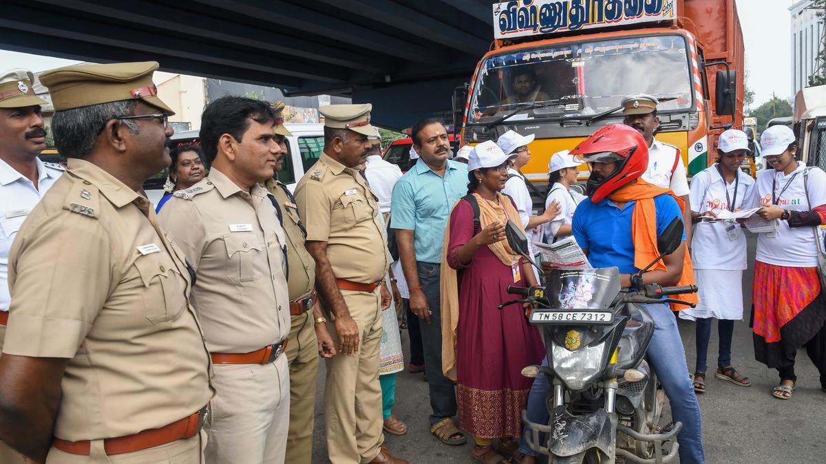 Student volunteers asked to explain importance of road safety rules to kin