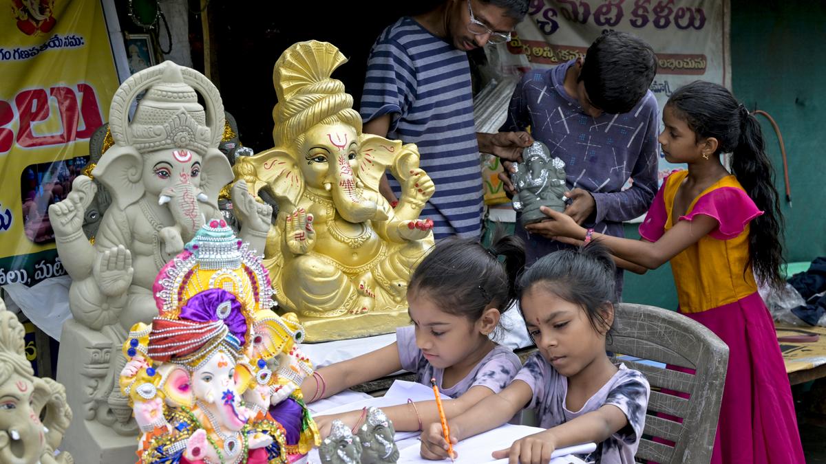 Budameru flood takes sheen off Vinayaka Chavithi celebrations in Vijayawada