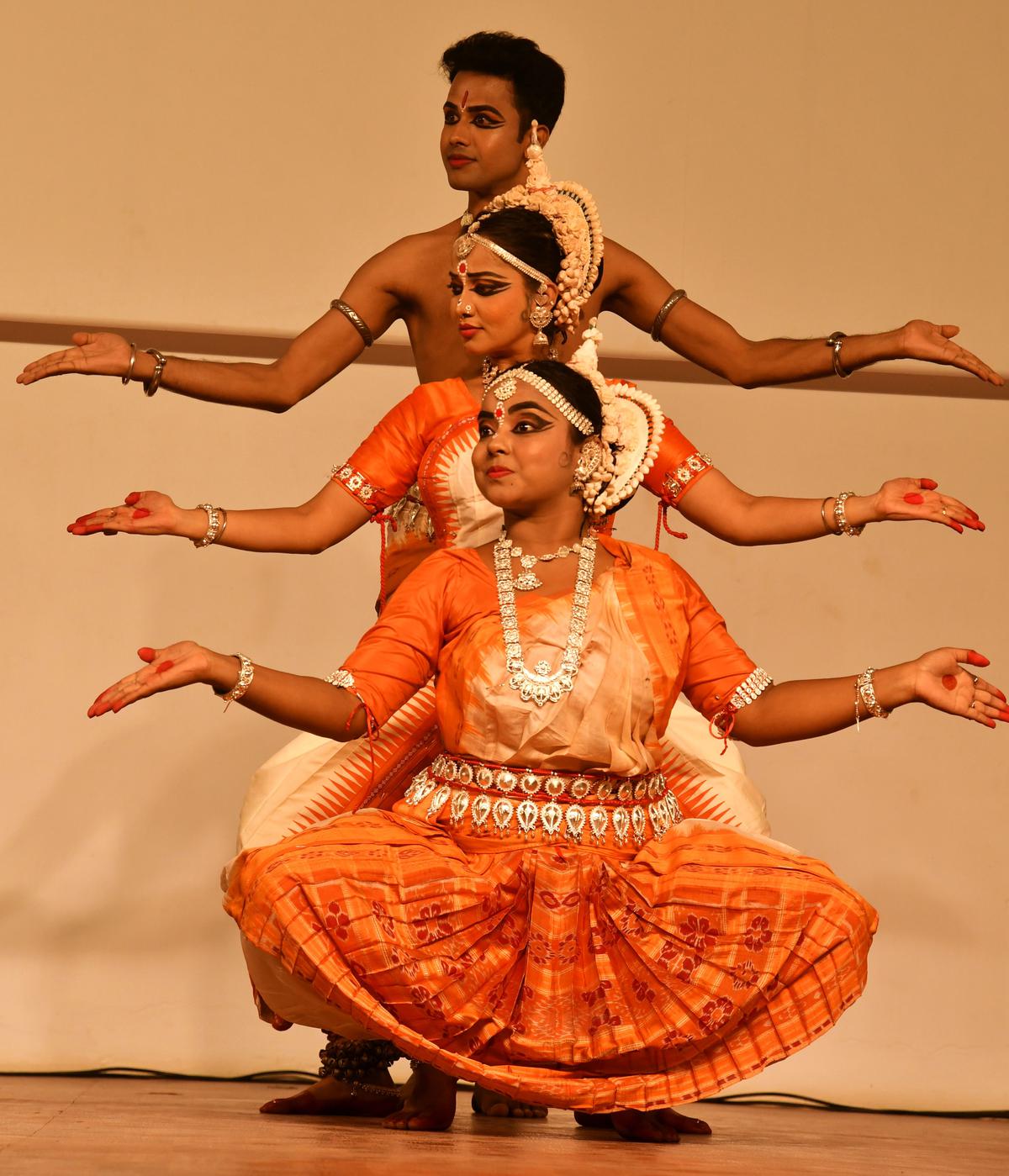 Dancers performing at Thiagarajar College in Madurai