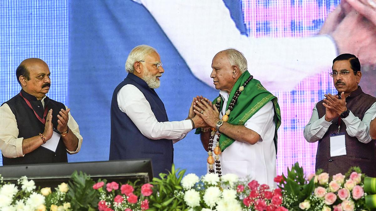 PM appeals to audience to switch on ‘flash light’ on mobile phones to show respect for BSY on his birthday