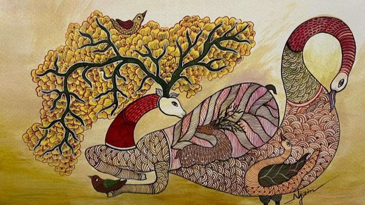 Narrating stories through Gond art, Neha Jain displays her works at Iconart Gallery in Hyderabad