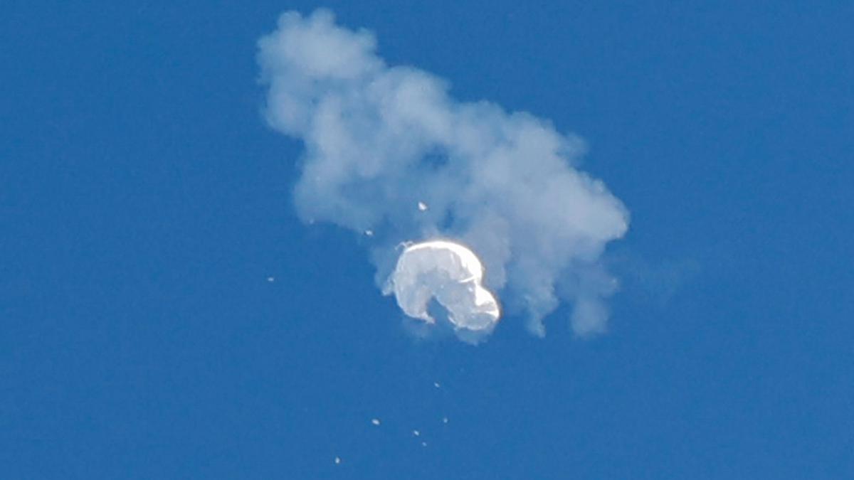 U.S. shoots down Chinese balloon over the Atlantic