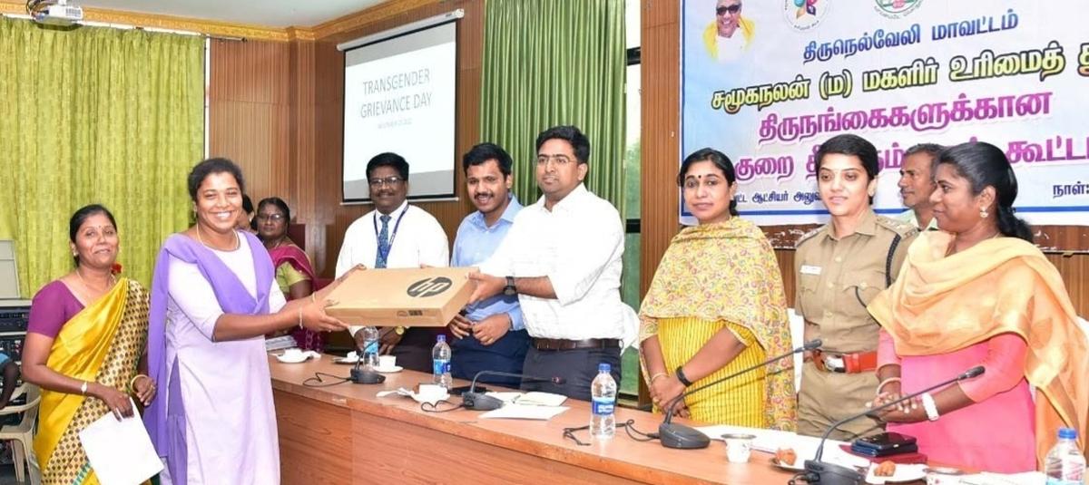 Transwomen given laptop for studies