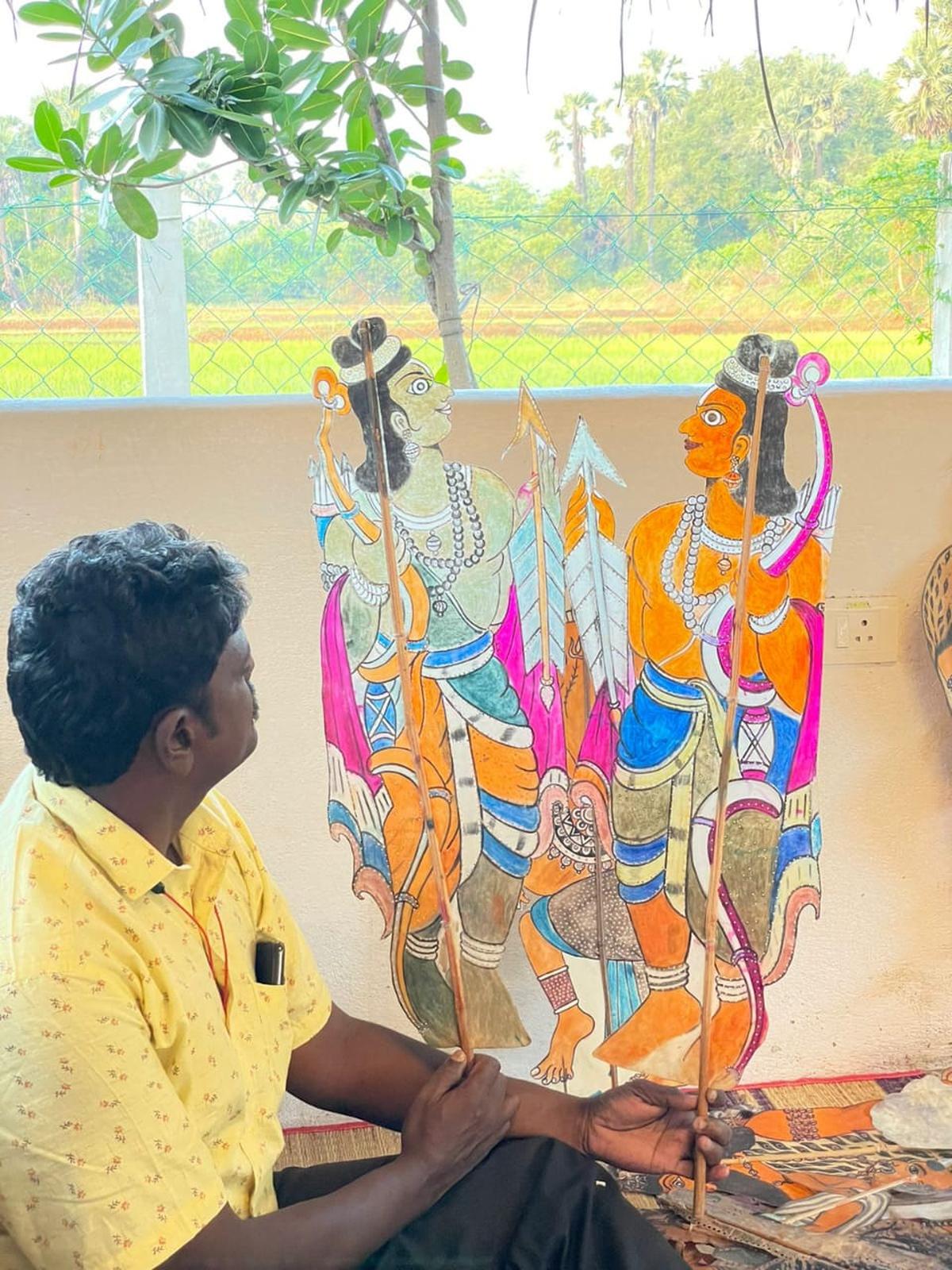 B. with your puppets before performance. Muthuchandran. B. with your puppets before performance. Muthuchandran.