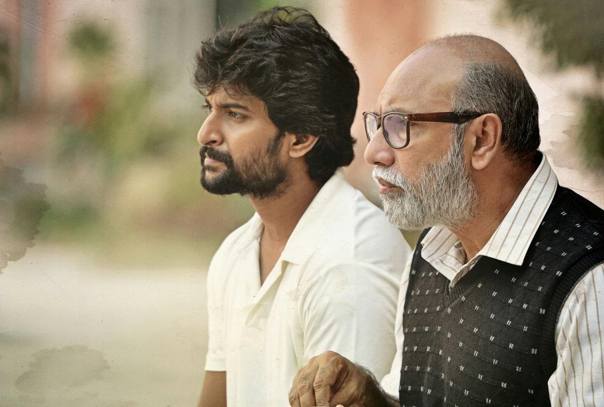 Nani and Sathyaraj as cricketer Arjun and coach Murthy in ‘Jersey’