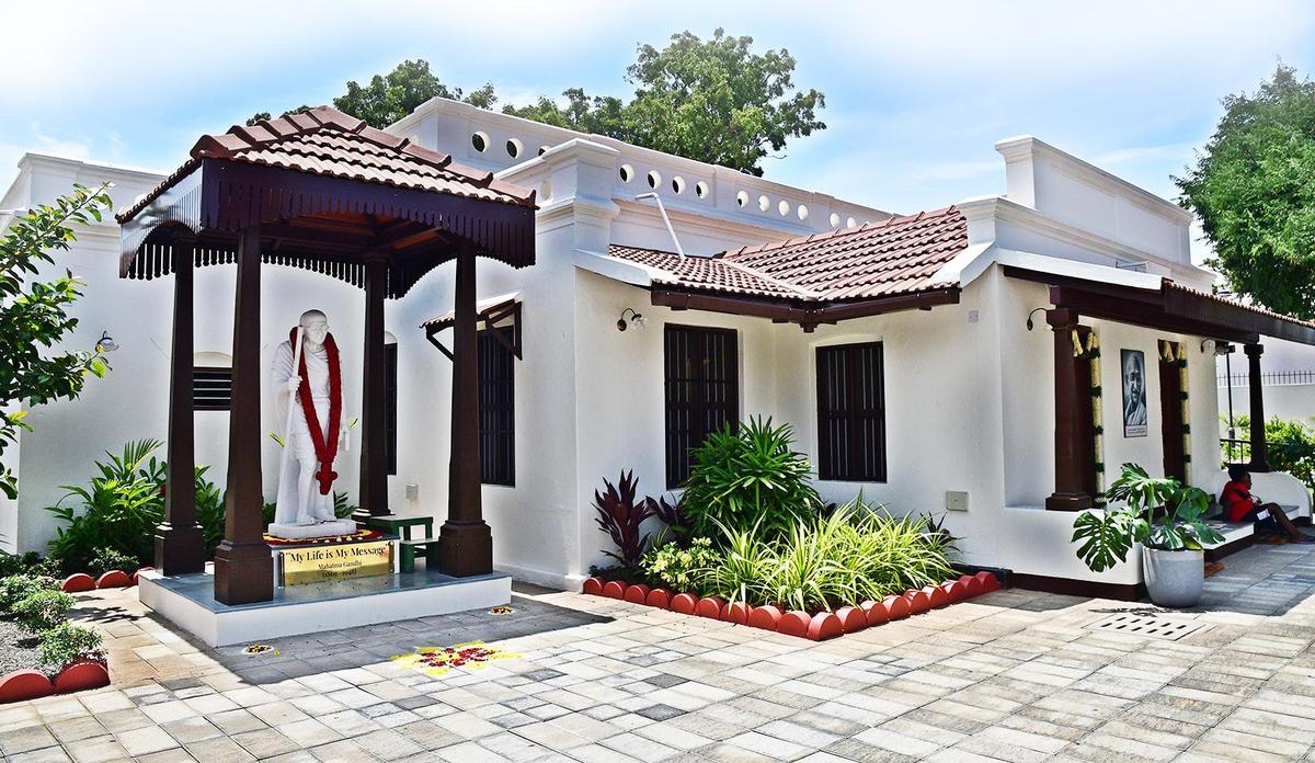 A view Mahatma Gandhi Memorial at Podanur