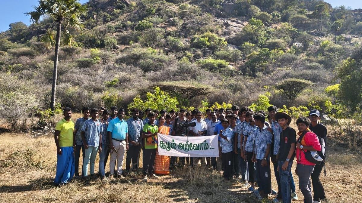 School students undertake nature walk to Nagamalai hillock and Elathur lake in Erode