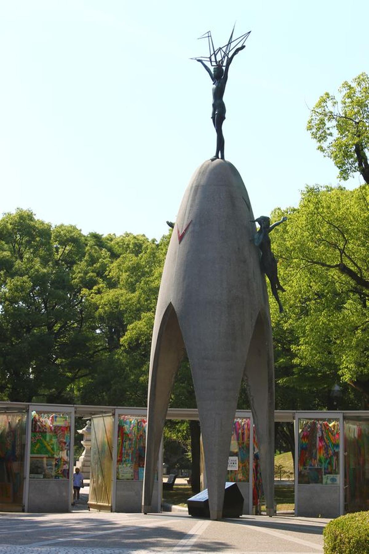 The memorial in Hiroshima in honour of Sadako