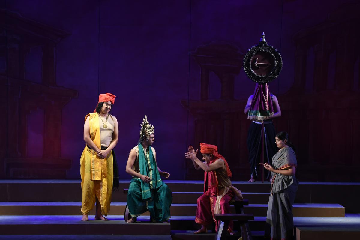 A scene from the drama, Parva 