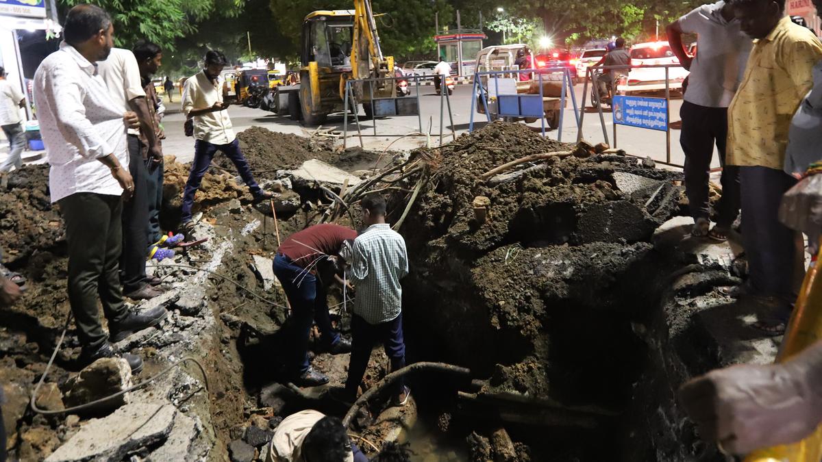 As earth gives way at Egmore junction,
a sense of deja vu hangs in the air